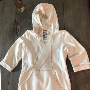 Free People 3/4 Sleeve White Sweater